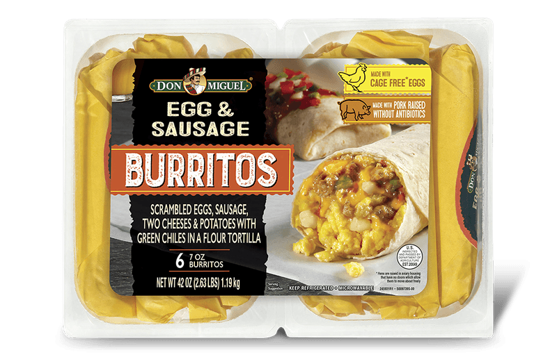 Don Miguel Egg & Sausage Burritos