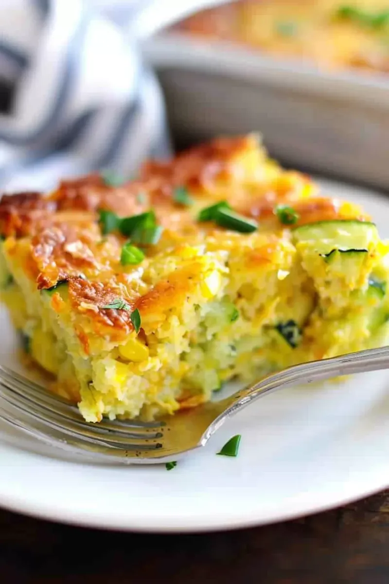 Zucchini Cornbread Pie