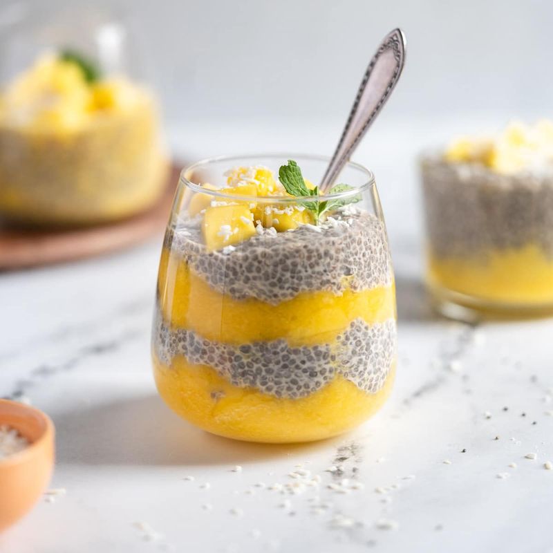 Chia Seed Pudding With Mango
