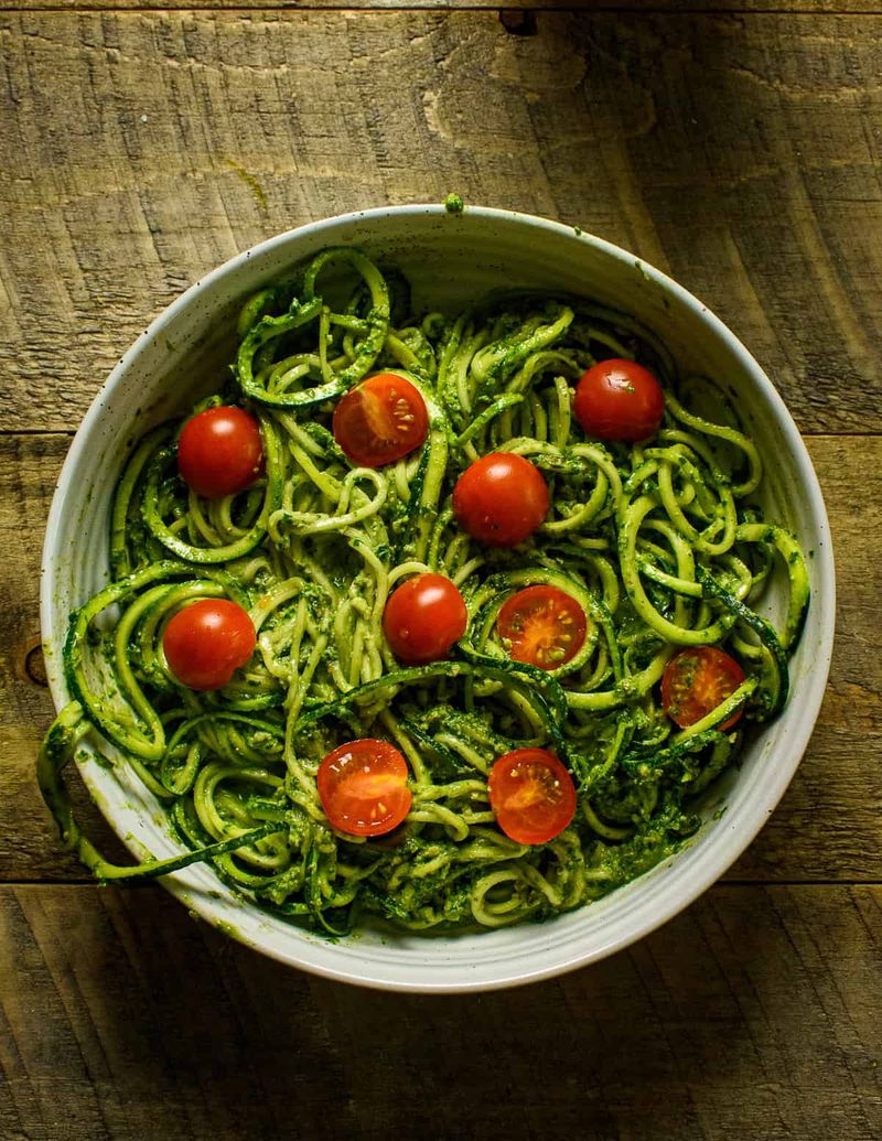 Zucchini Noodles with Pesto