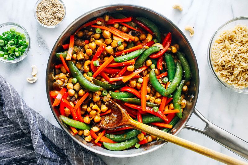 Chickpea and Vegetable Stir-fry