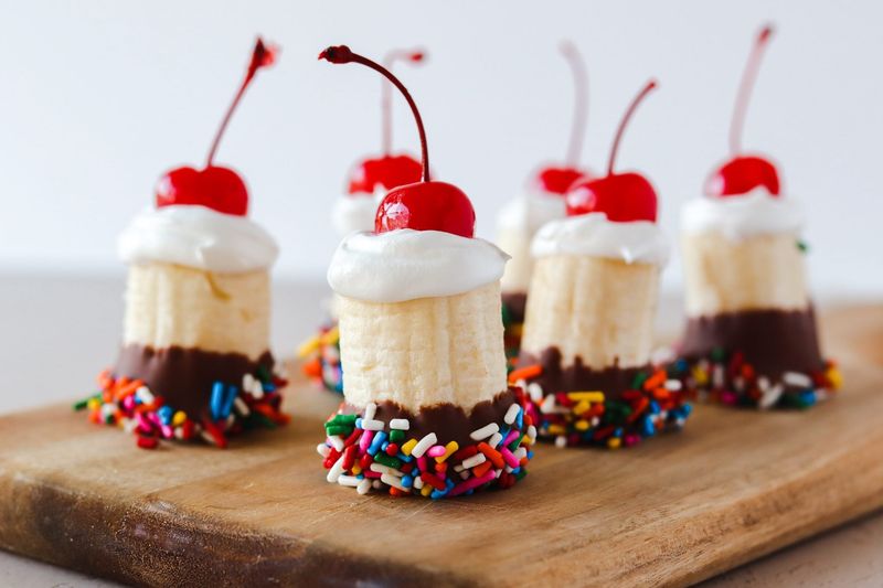 Banana Split Bites