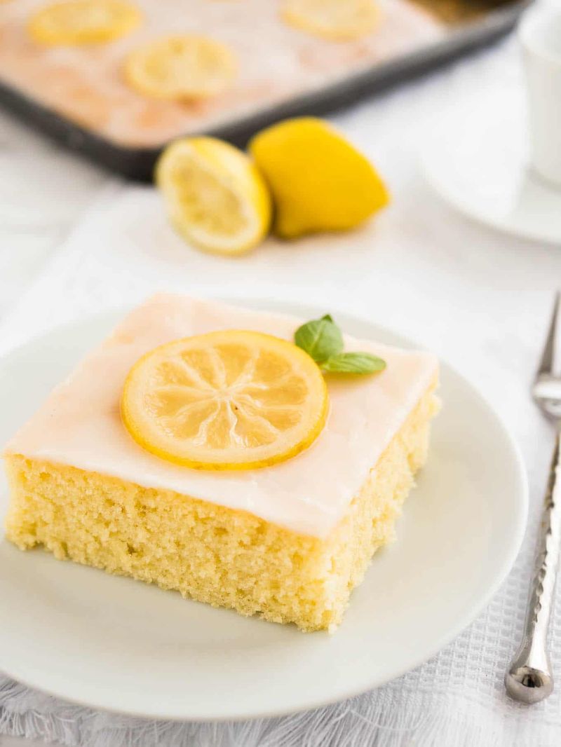 Lemon Drizzle Sheet Cake
