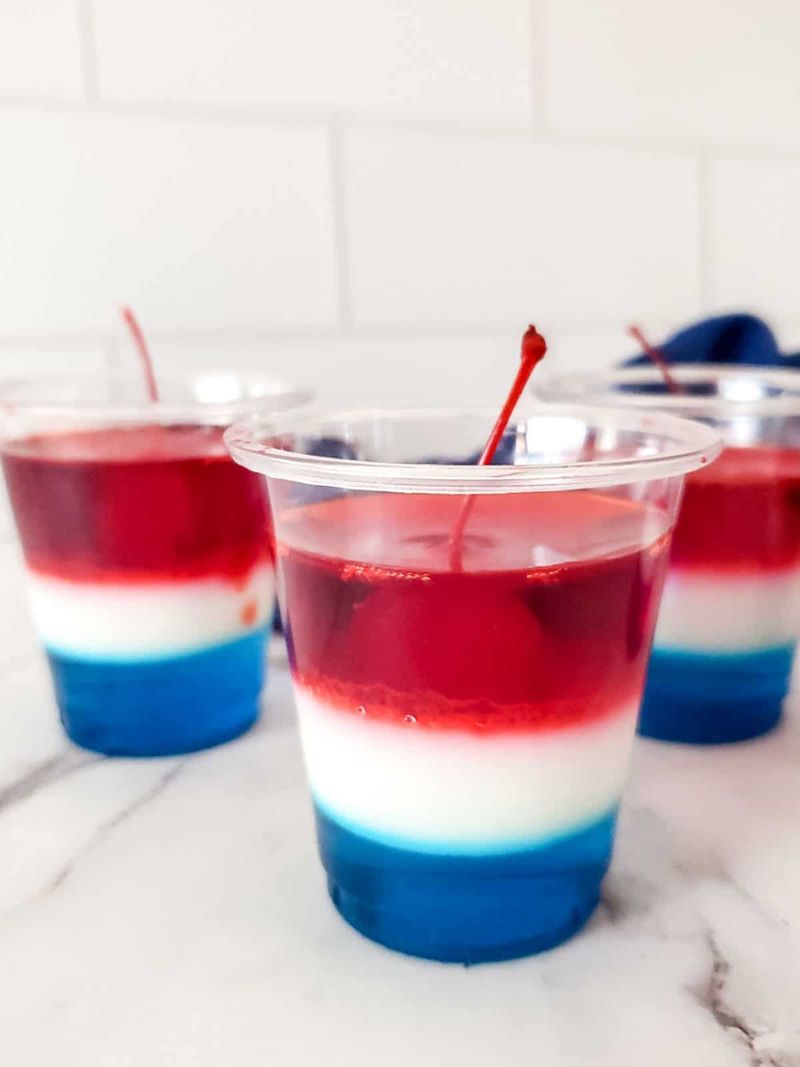Patriotic Jello Cups