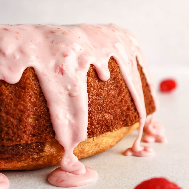 Almond Raspberry Bundt Cake