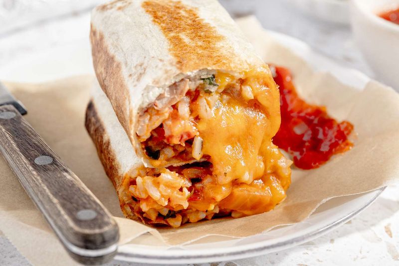 Rice and Bean Burrito