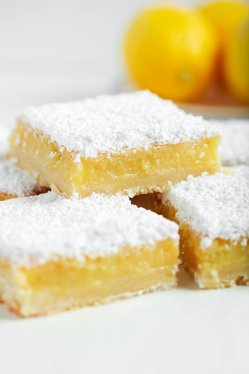 Lemon Bars With Edible Glitter