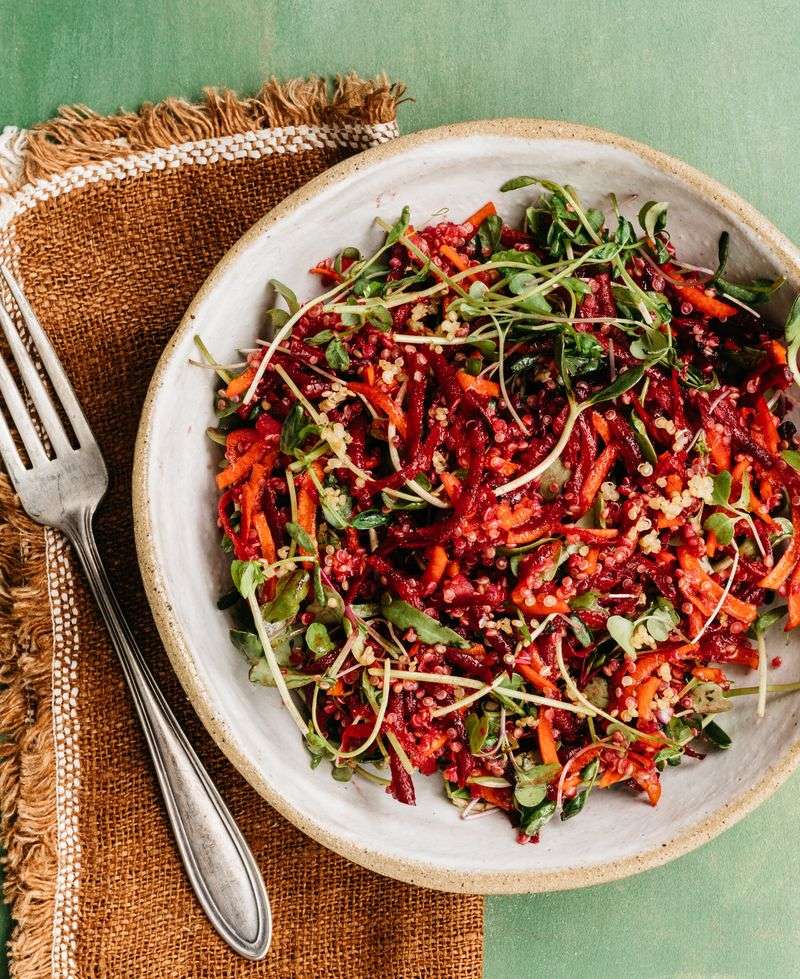 Quinoa Salad with Microgreens