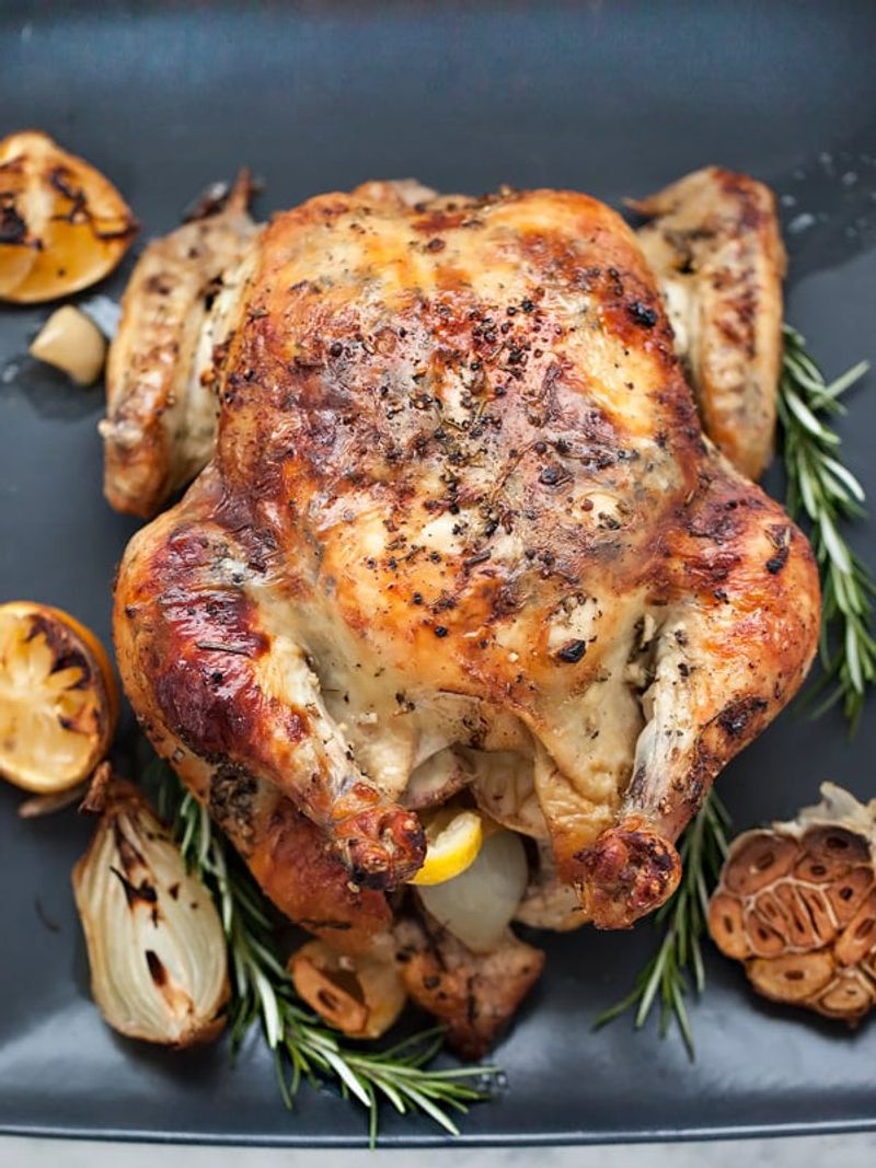 Garlic and Rosemary Roast Chicken