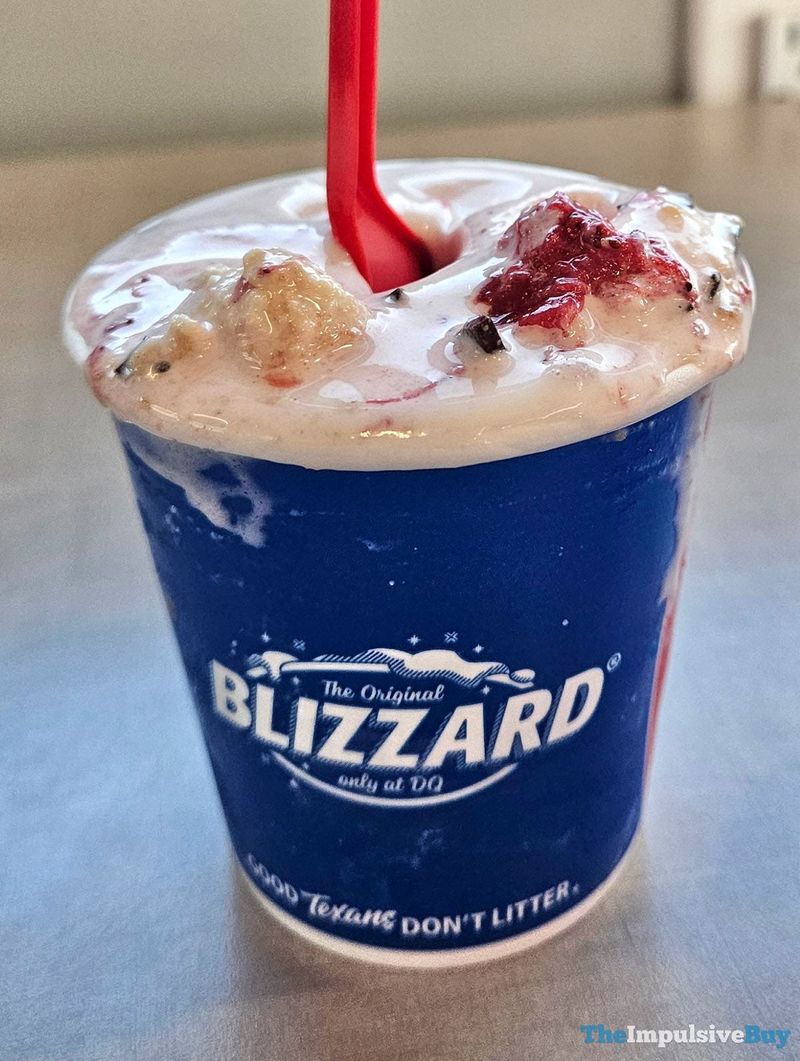 Dipped Strawberry Cheesecake Blizzard Treat