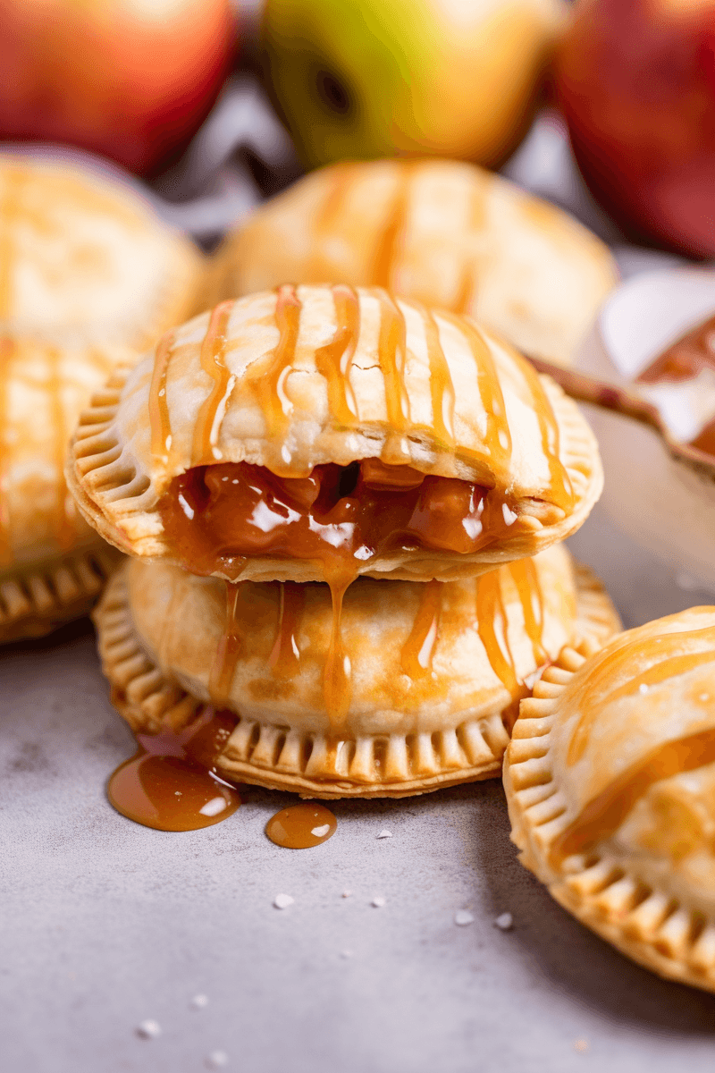 Caramel Apple Pie Cookie Sandwiches