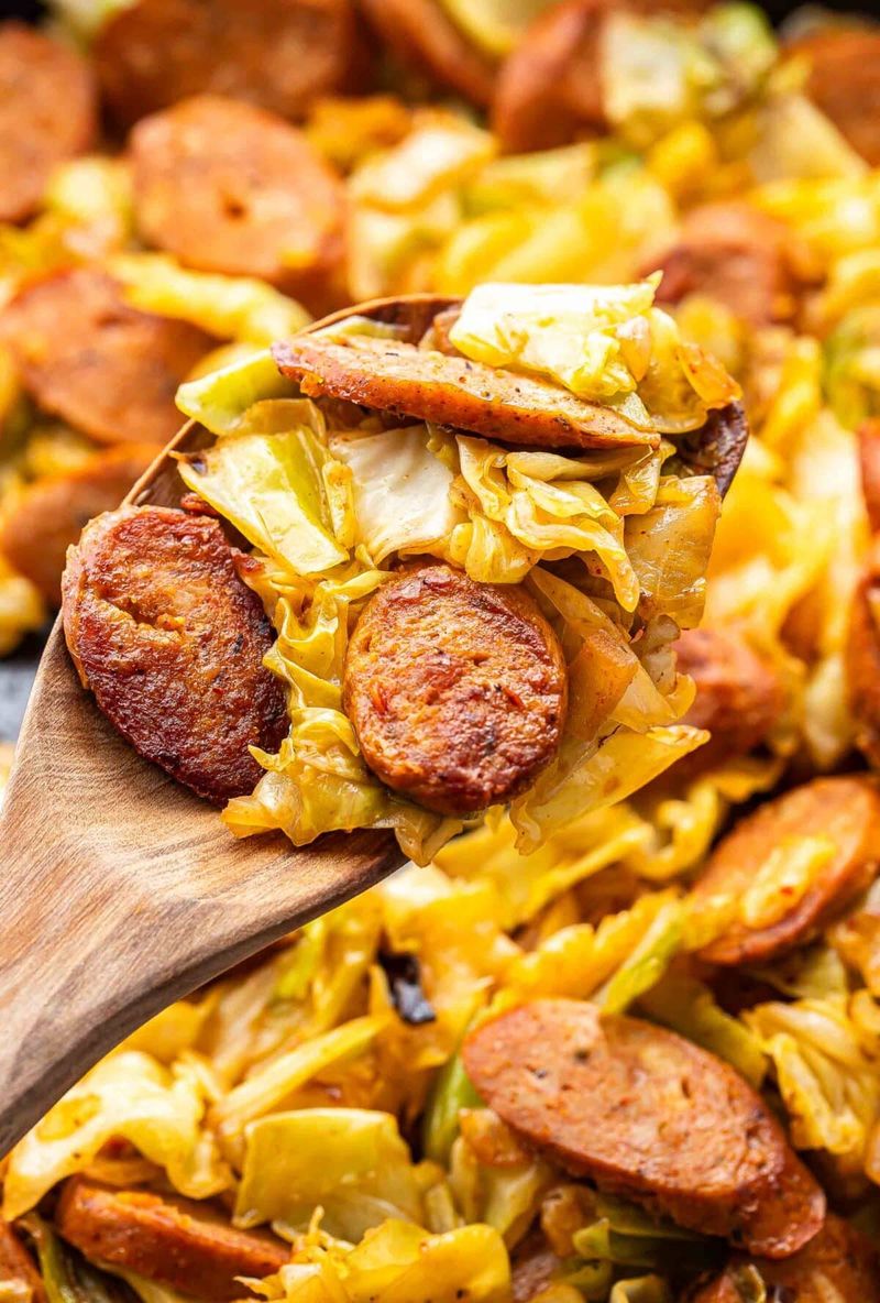 Fried Cabbage and Sausage Skillet