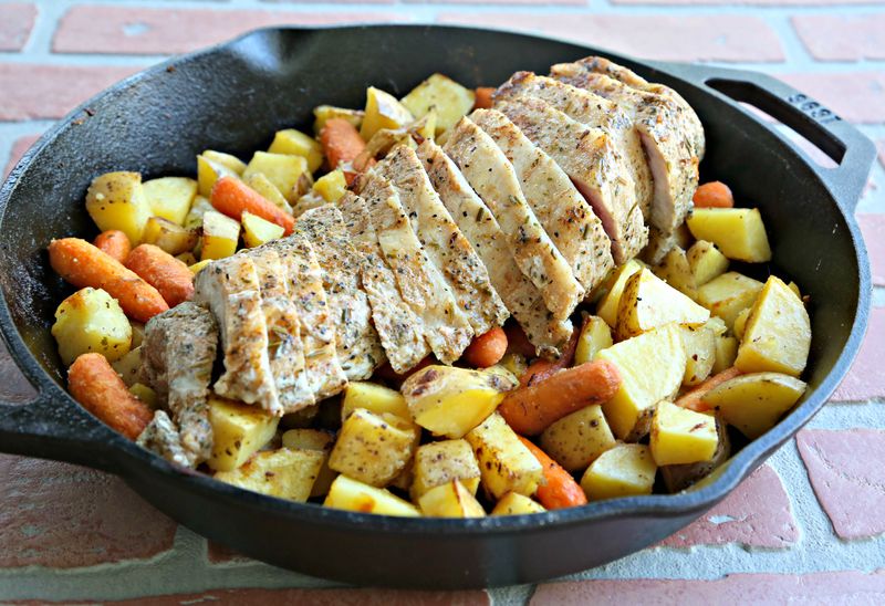 Garlic Herb Pork and Potatoes