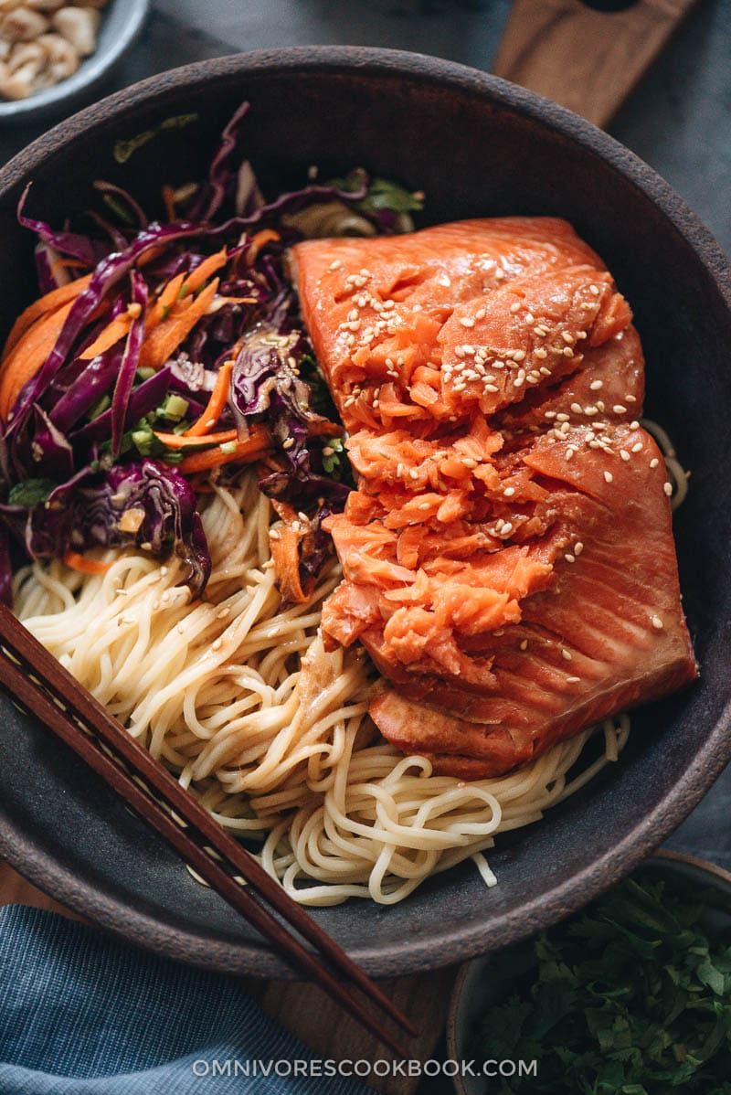 Salmon Noodle Bowl