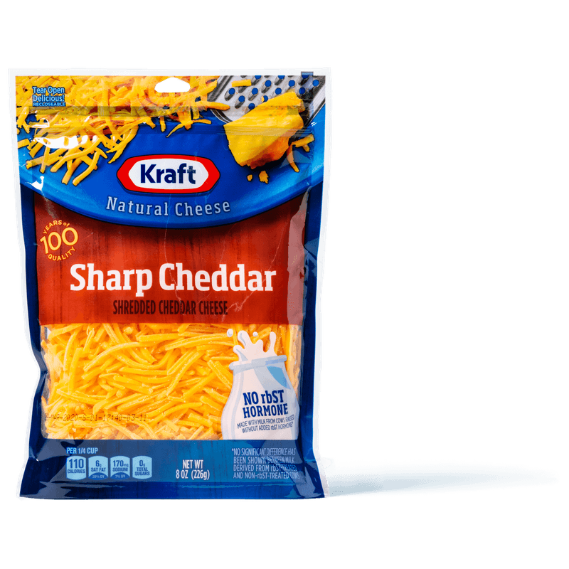 Grabbing Pre-Shredded Cheese for Melting