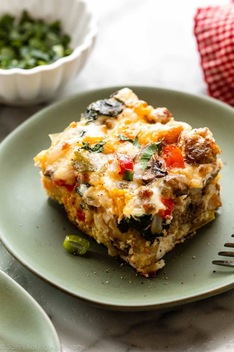 Breakfast Casserole with Sausage and Cheese