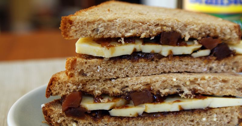 Cheese and Pickle Sandwich