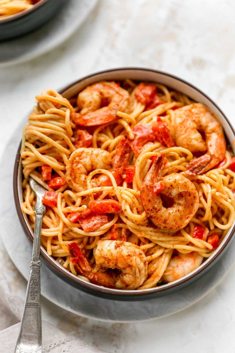 Creamy Cajun Shrimp Pasta