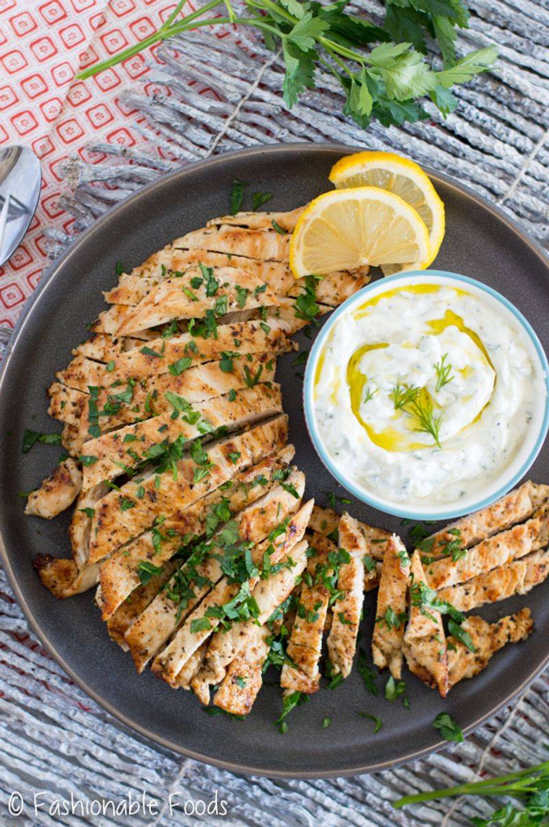 Grilled Chicken with Tzatziki
