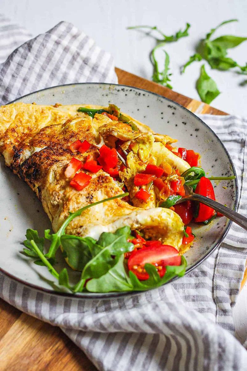 Egg White & Veggie Omelet