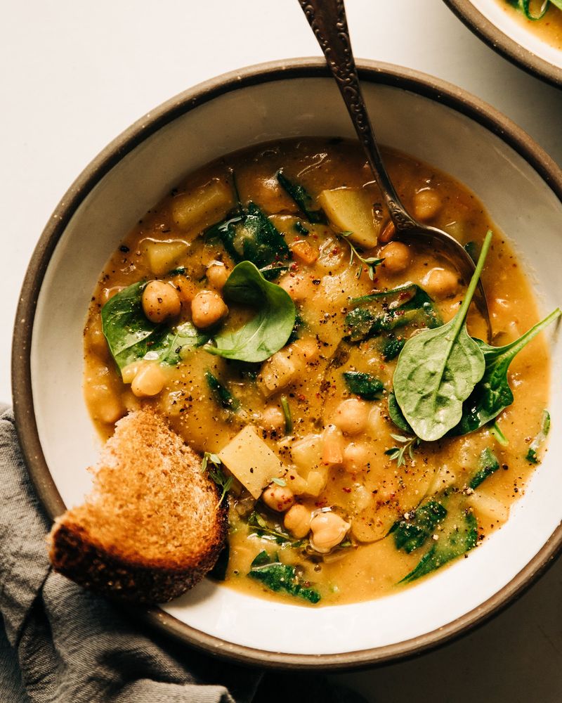 Chickpea and Spinach Stew