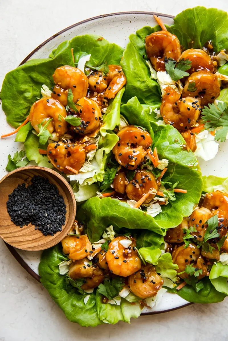 Shrimp Lettuce Wraps