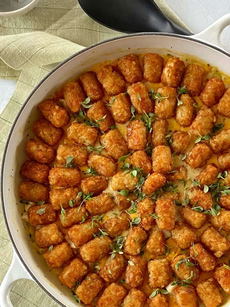Tater Tot Chicken Pot Pie