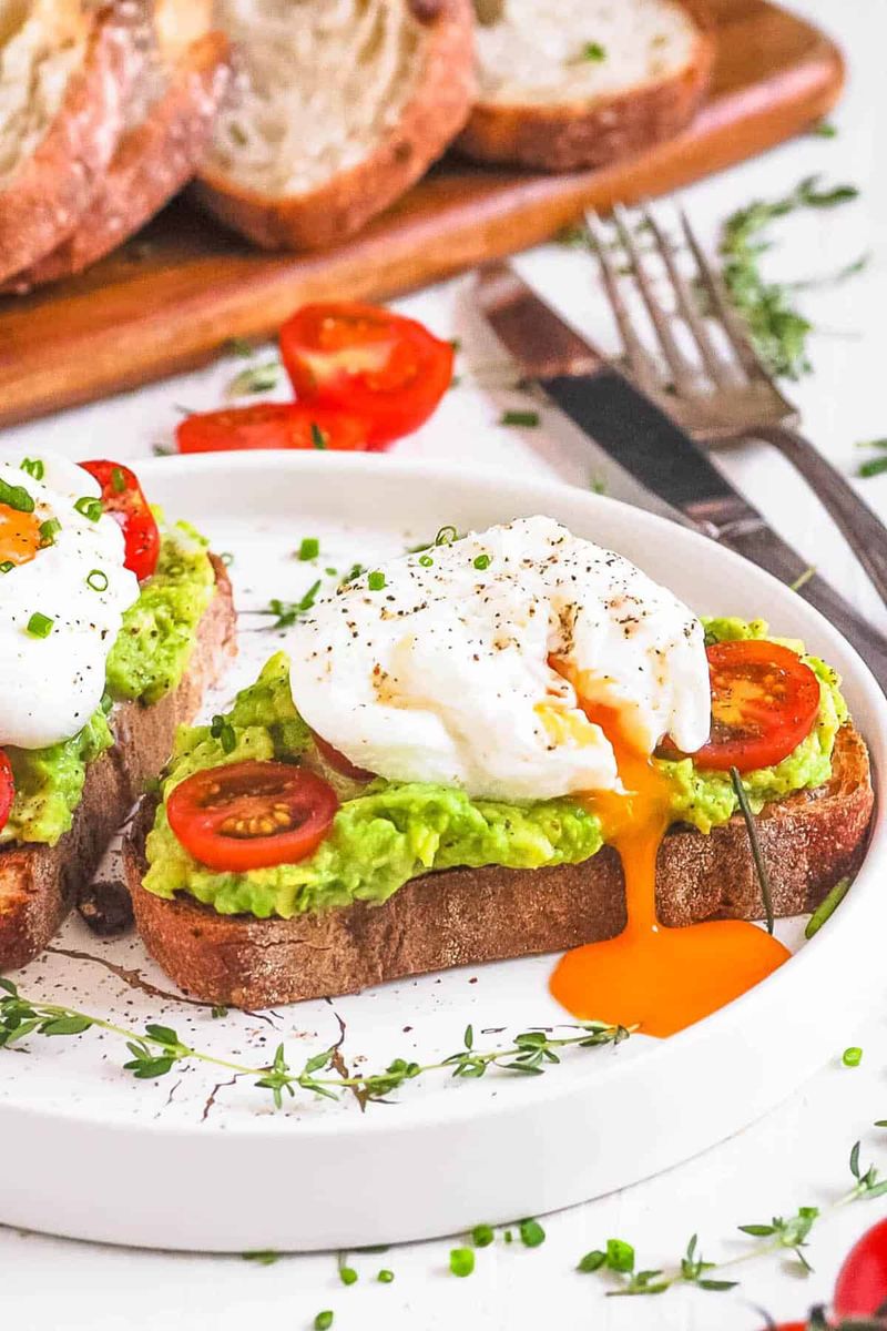 Avocado Toast With Poached Egg