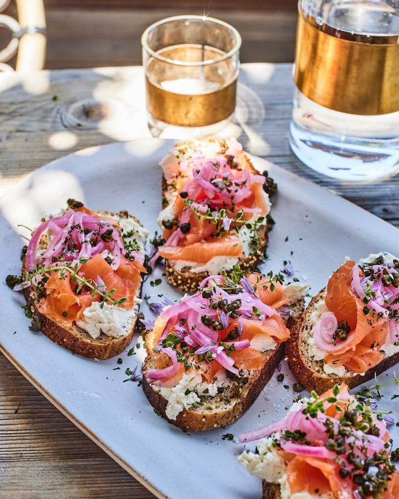 No-Cook Salmon Salad Tartines
