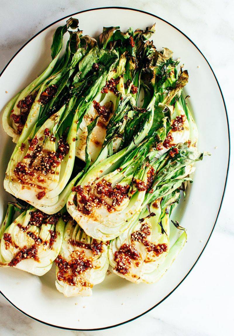 Grilled Baby Bok Choy