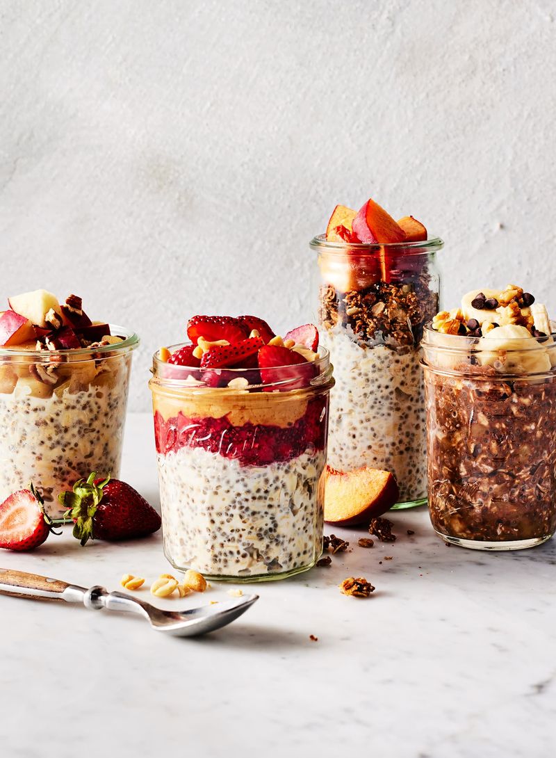 Overnight Oats with Fruit and Nuts