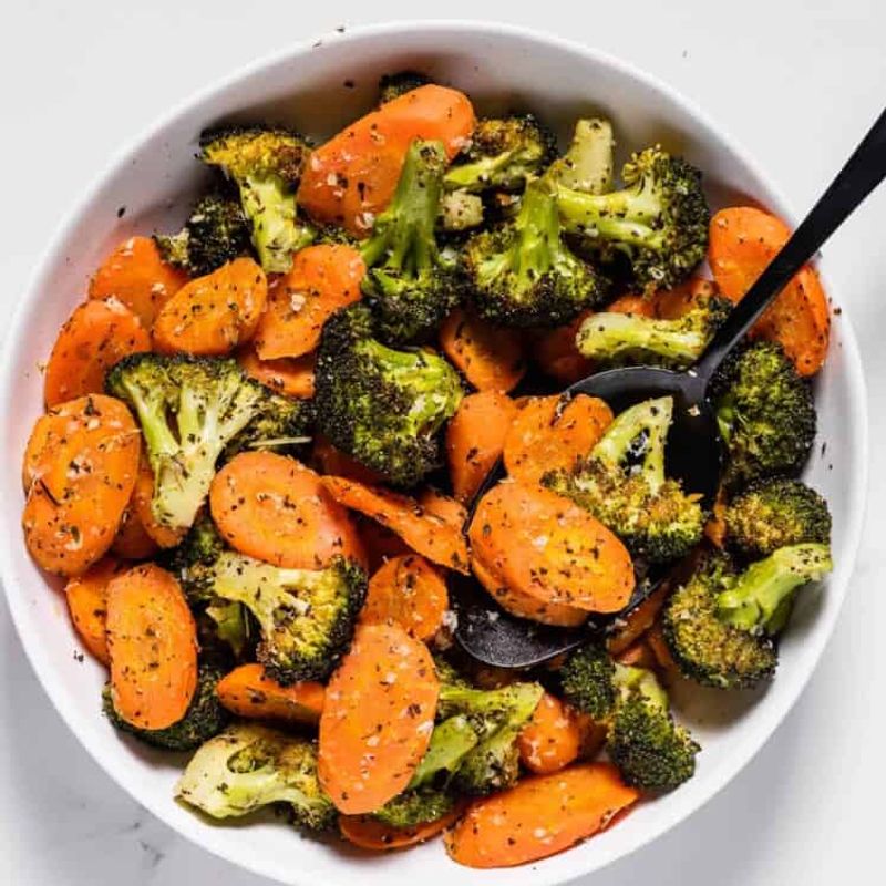 Roasted Broccoli and Carrots
