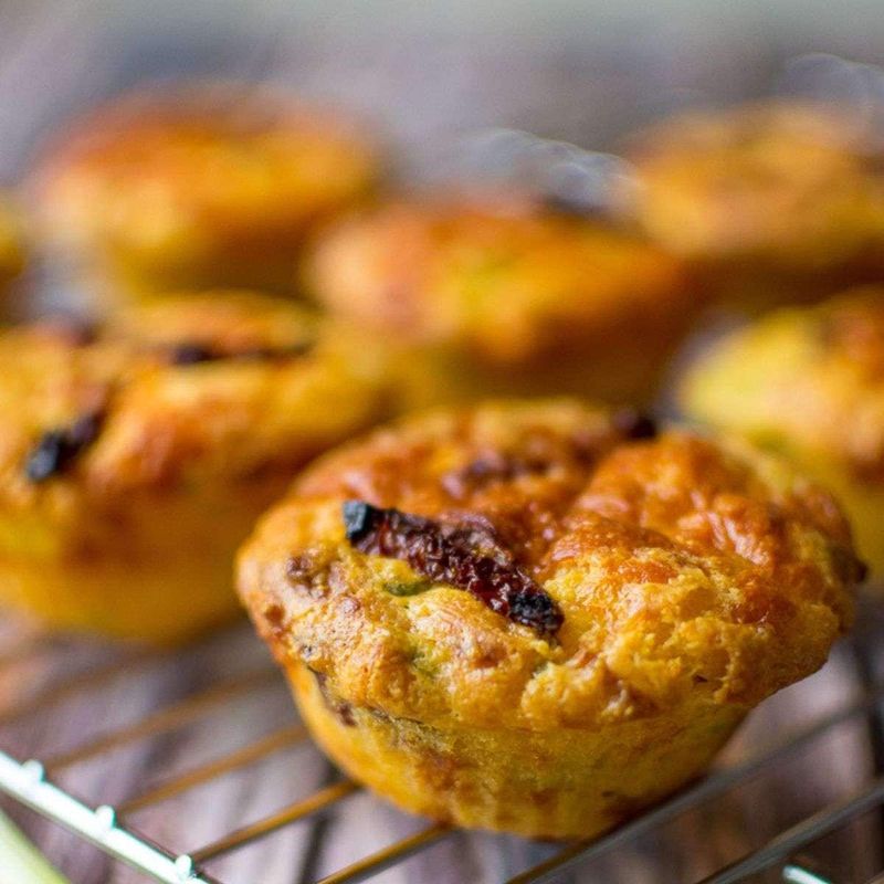 Caramelized Onion and Polenta Muffins