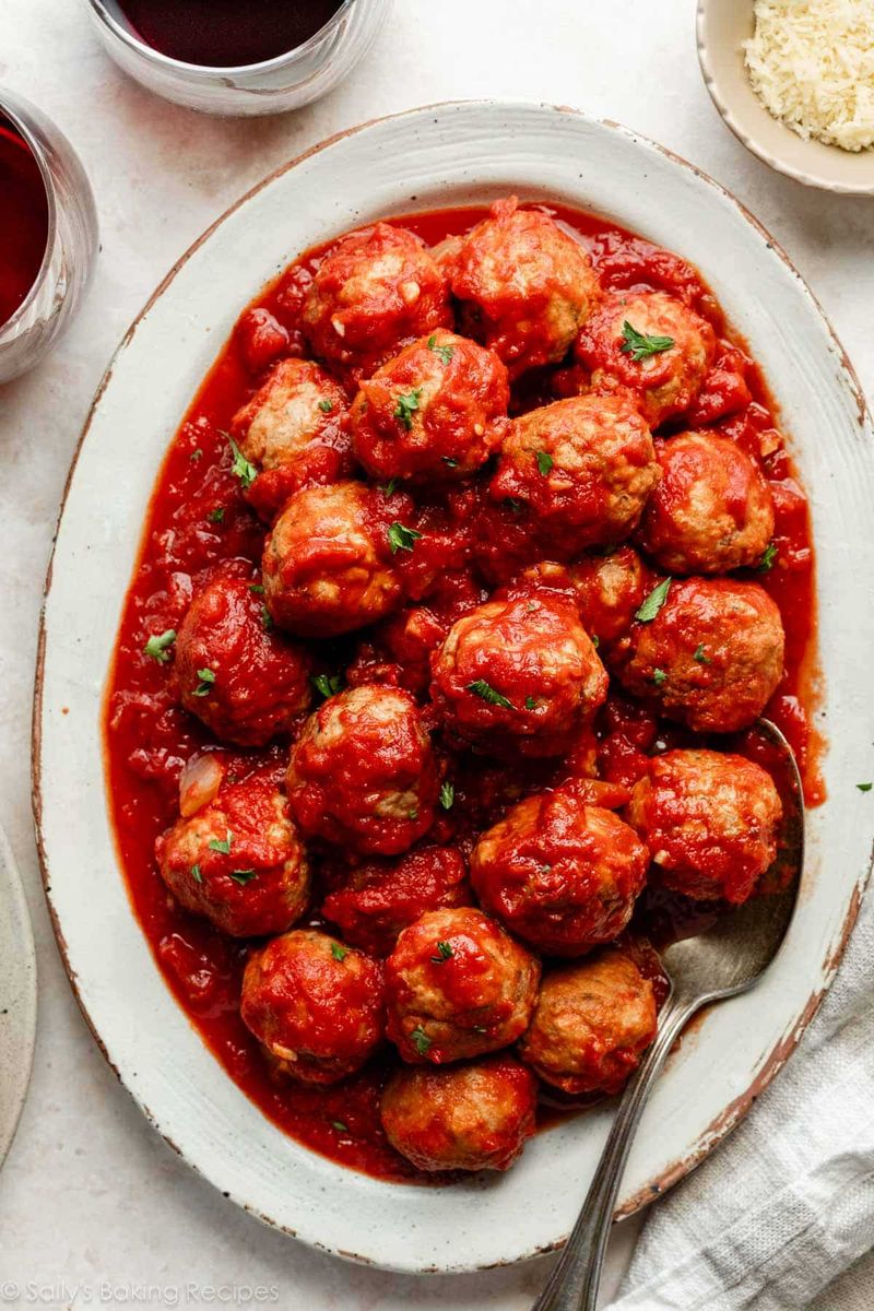 Turkey Meatballs in Marinara