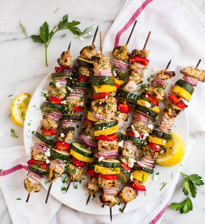 Herb-Ranch Chicken Kabobs
