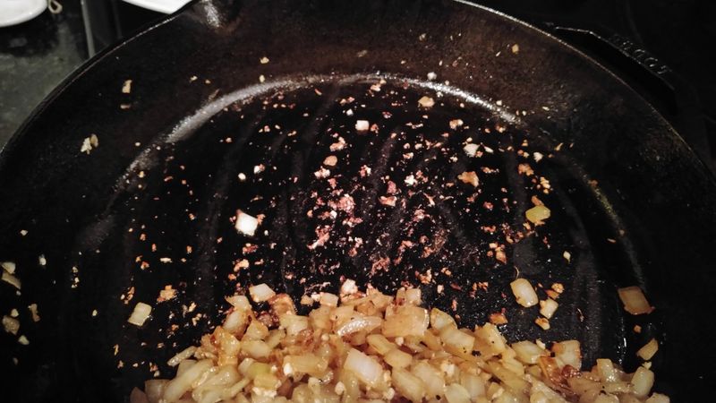 Garlic Burns Easily in Iron's Heat