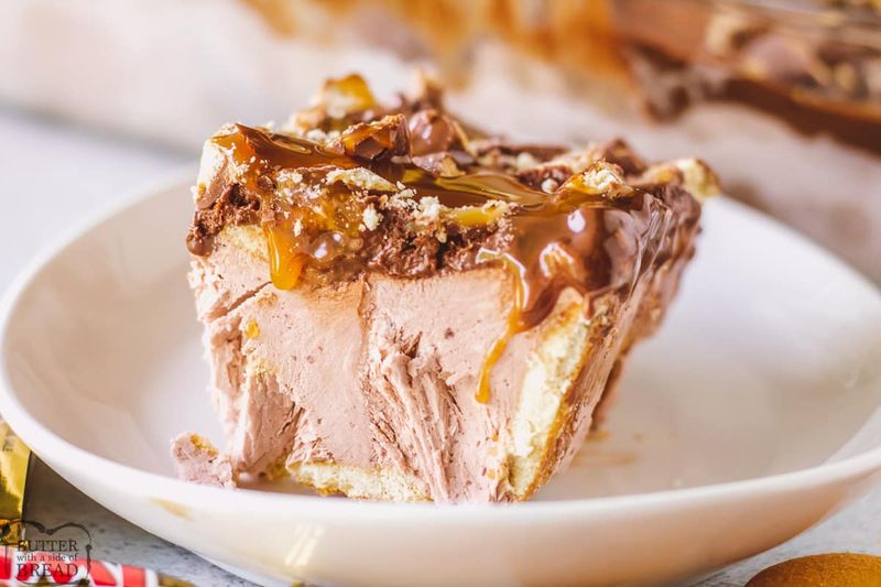 No-Bake Twix Cake