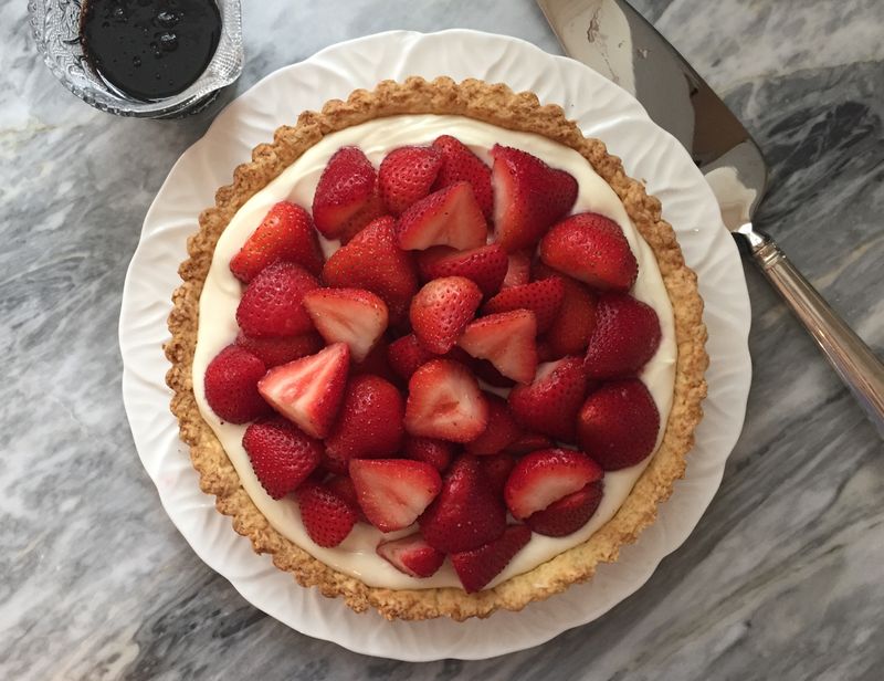 Strawberry Balsamic Tart