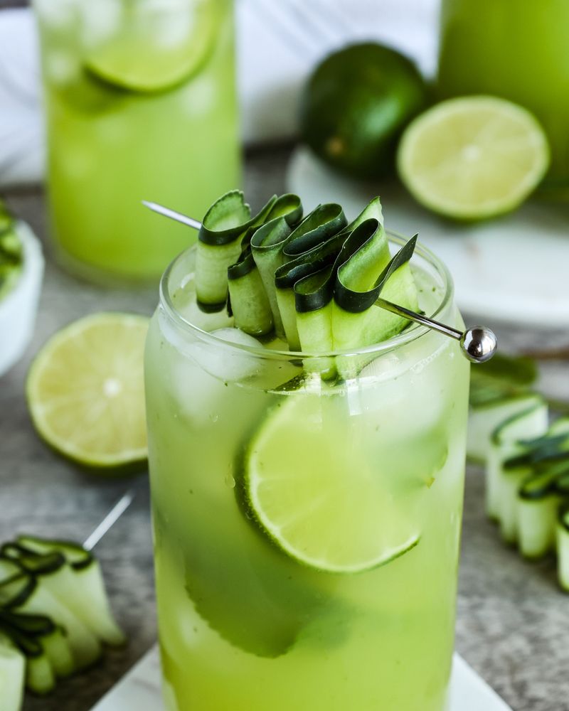 Cucumber Lime Sparkler