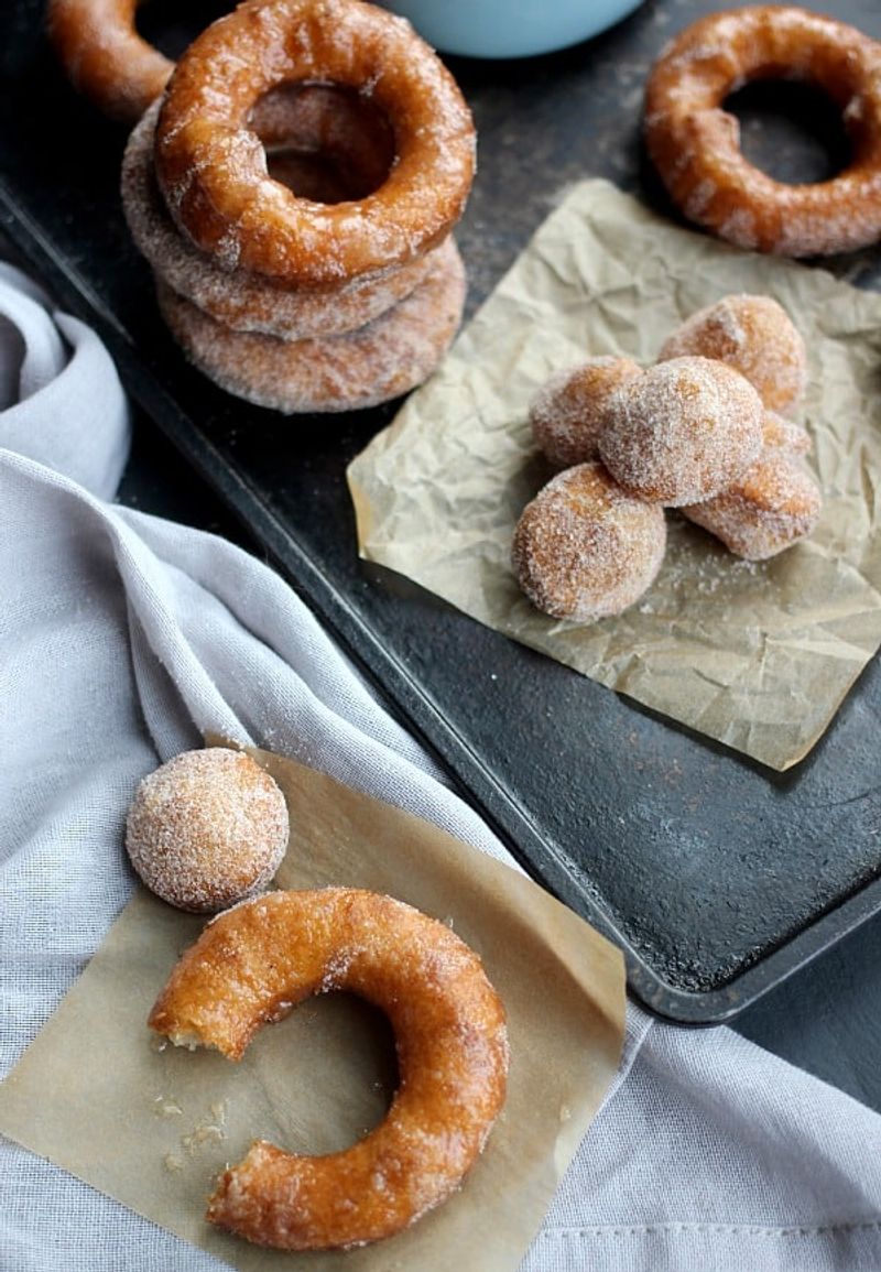 Baked Puff Pastry Donuts
