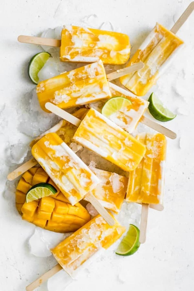 Mango Lassi Popsicles