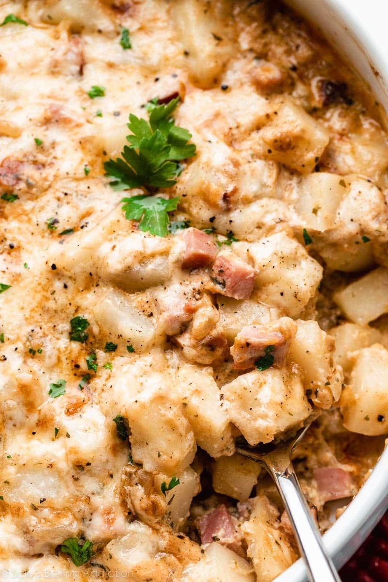 Cheesy Ham and Potato Casserole