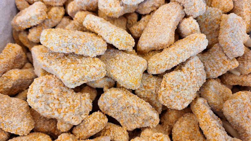 Processed foods (e.g., chicken nuggets, breaded shrimp)