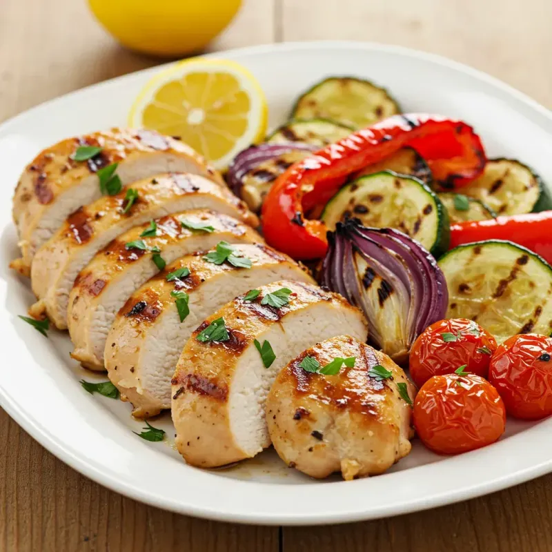 Monday: Grilled Lemon Herb Chicken