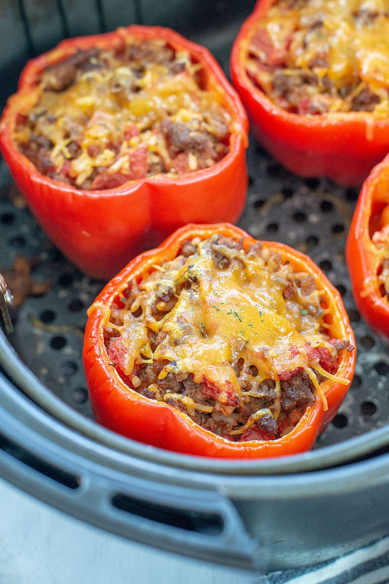 Air Fryer Stuffed Bell Peppers