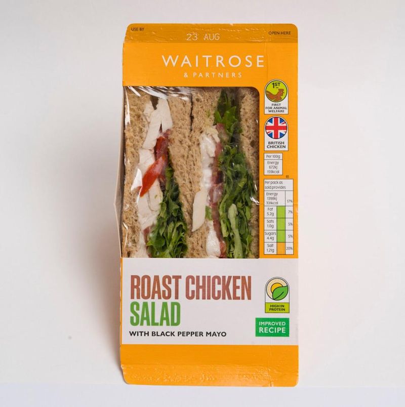 Waitrose Roast Chicken Salad Sandwich