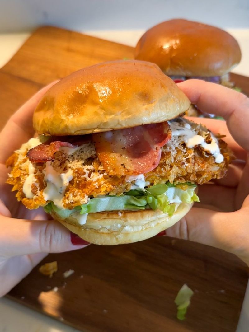 Fried Chicken Caesar Sandwich
