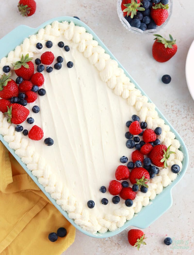 Berry Chantilly Sheet Cake