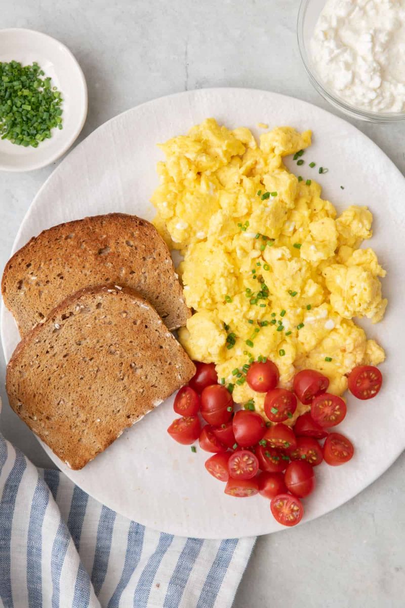 Cottage Cheese and Egg Scramble