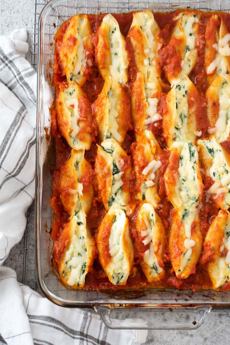 Stuffed Shells with Spinach and Ricotta